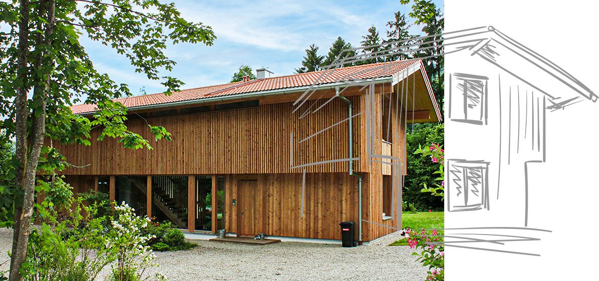 Individuell geplantes, gesundes Holzhaus in Massivbauweise