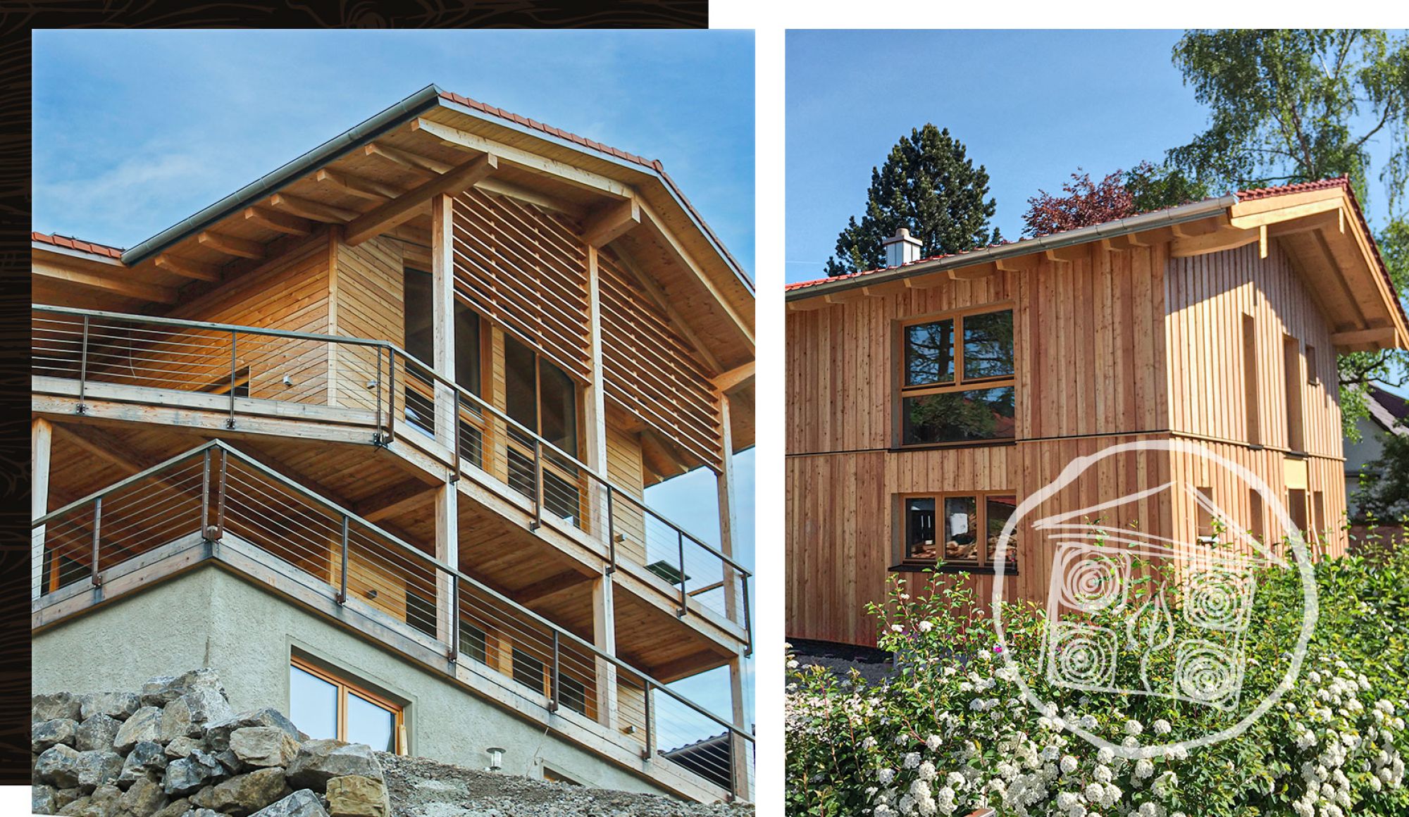 Holzhäuser in Massivbauweise in Oberbayern